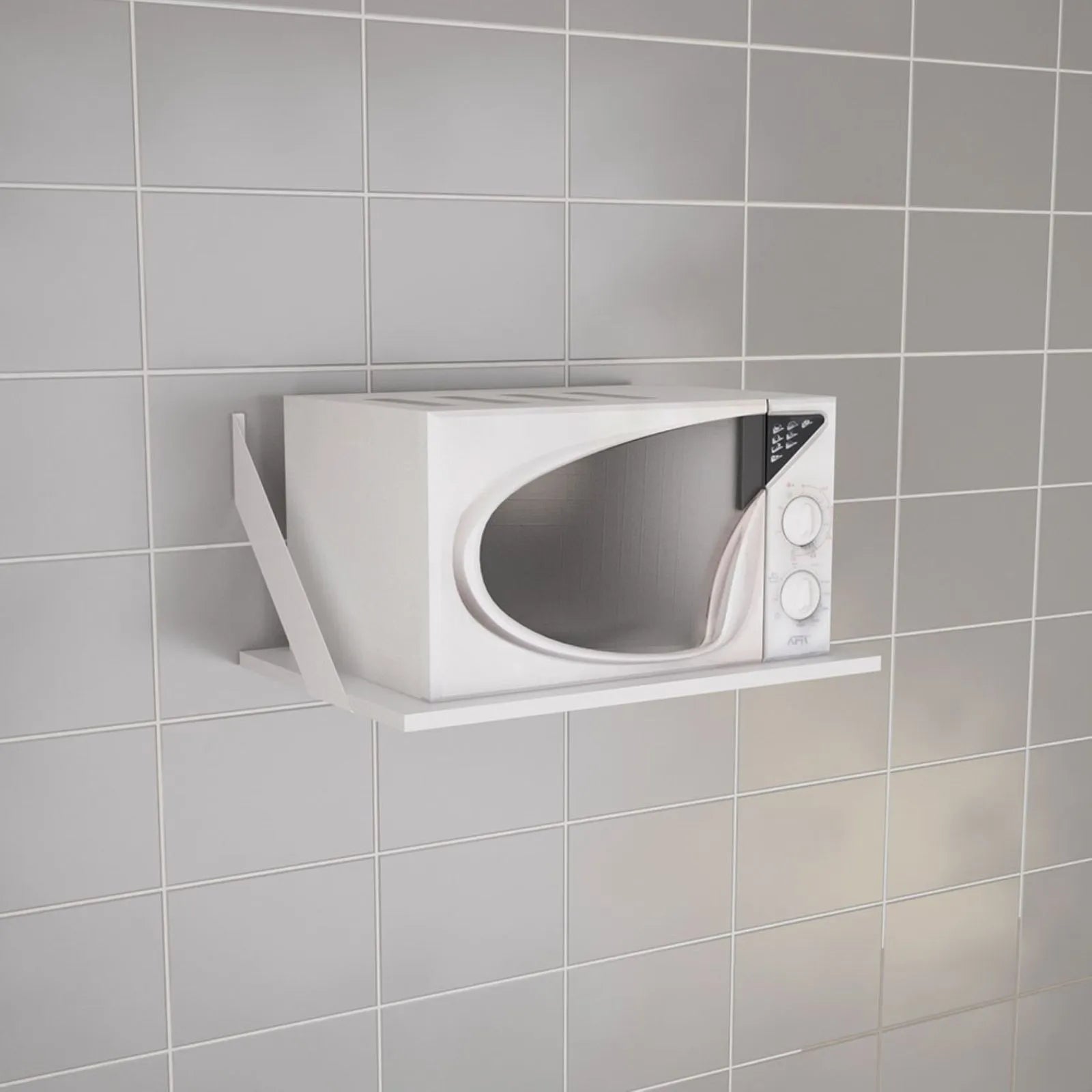 Estante kit Centro Estant con soporte 60 x 40 cm. blanco