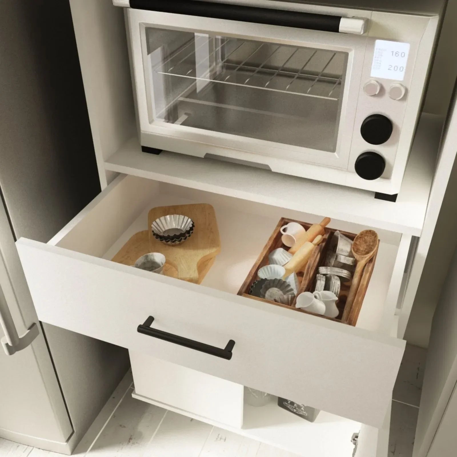 Rack para microondas Centro Estant G11BL blanco