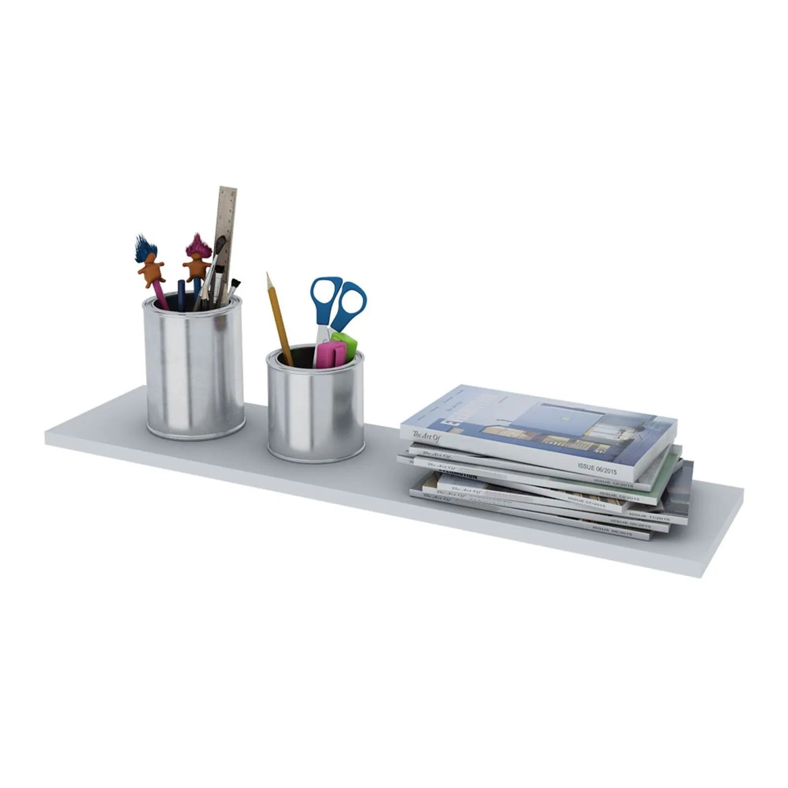 Estante slim Centro Estant 80 x 20 cm. blanco