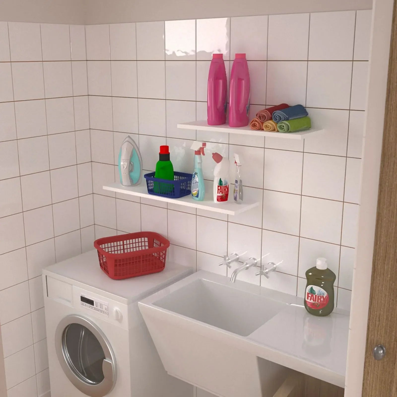 Estante slim Centro Estant 80 x 20 cm. blanco