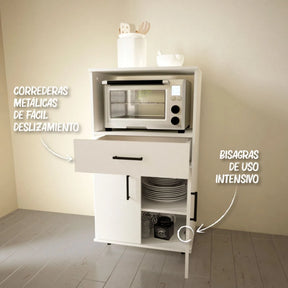 Rack para microondas Centro Estant G11BL blanco