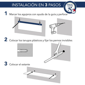 Estante slim Centro Estant 80 x 20 cm. blanco