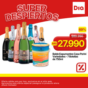 Balde Espumantes Casa Perini Variedades – 7 Botellas de 750ml