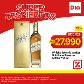 Whisky Johnnie Walker gold label reserve botella 750 ml